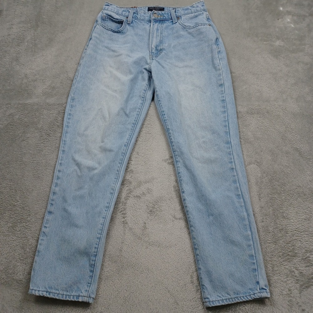 Lucky Brand Jeans Womens 26 Blue Denim High Rise Mom Jean Drew Light Wash